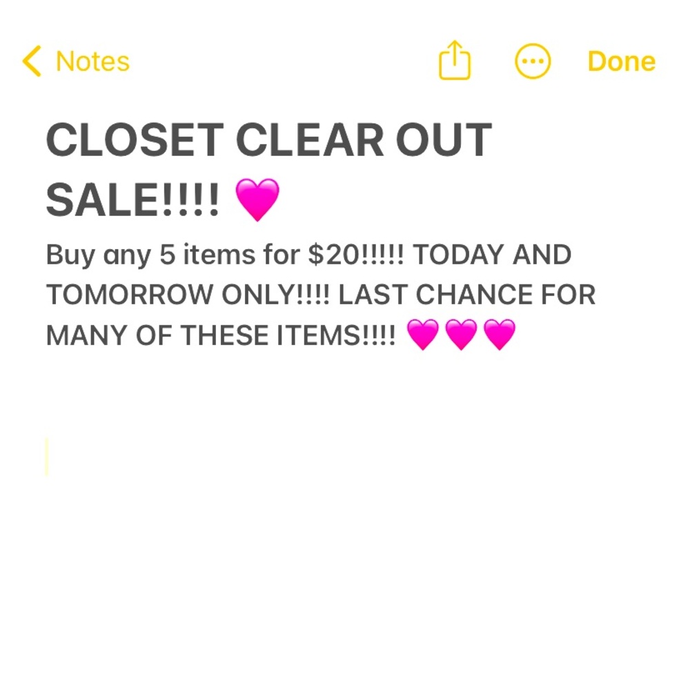 AMAZING SALE!!!!!